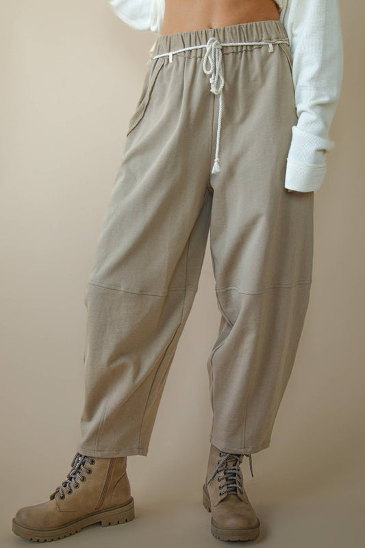 Desert Dune Drawstring Barrel Pants