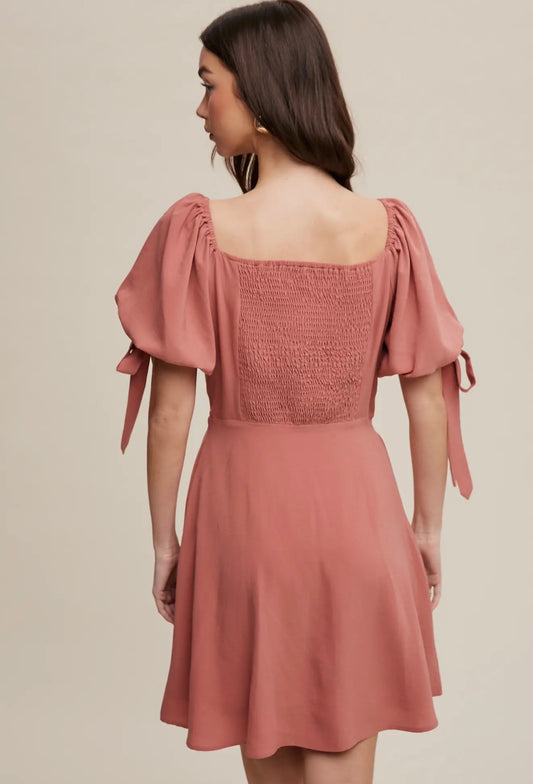 Dusty Rose Charm Dress
